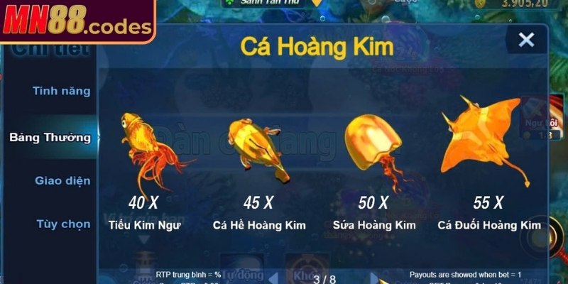 Quy chế cộng điểm mỗi lần săn cá