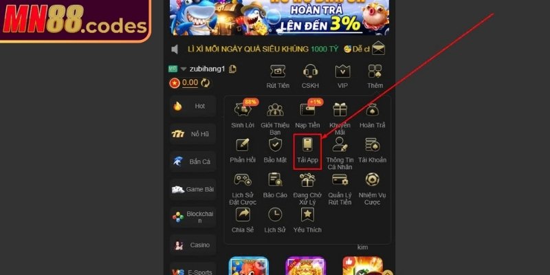 3 bước tải app MN88 đơn giản cho Android